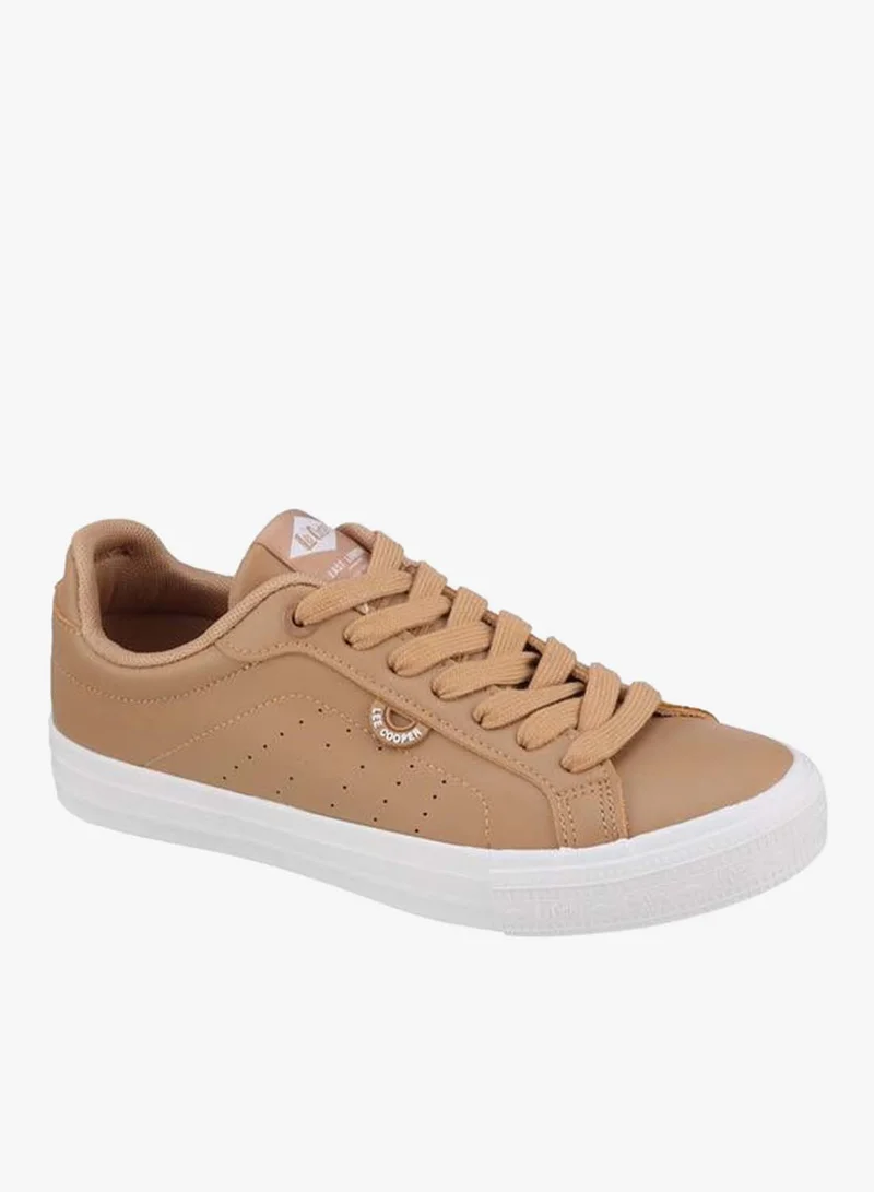 Lee Cooper BEIGE Women Lace-Up Ankle Sneakers for Women | Best Price UAE