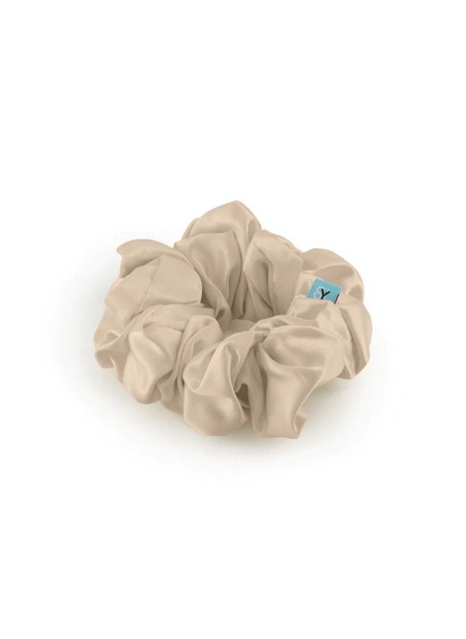 BRIGHTLY LABS Black Elastic Hair Bands for Women and Girls - Silk Scrunchies Made from 100% Pure Mulberry Silk, 22 Momme. Anti-Hair Loss, No Breakage, Anti-Crease, Anti-Frizz Hair Accessories.  - Image 2
