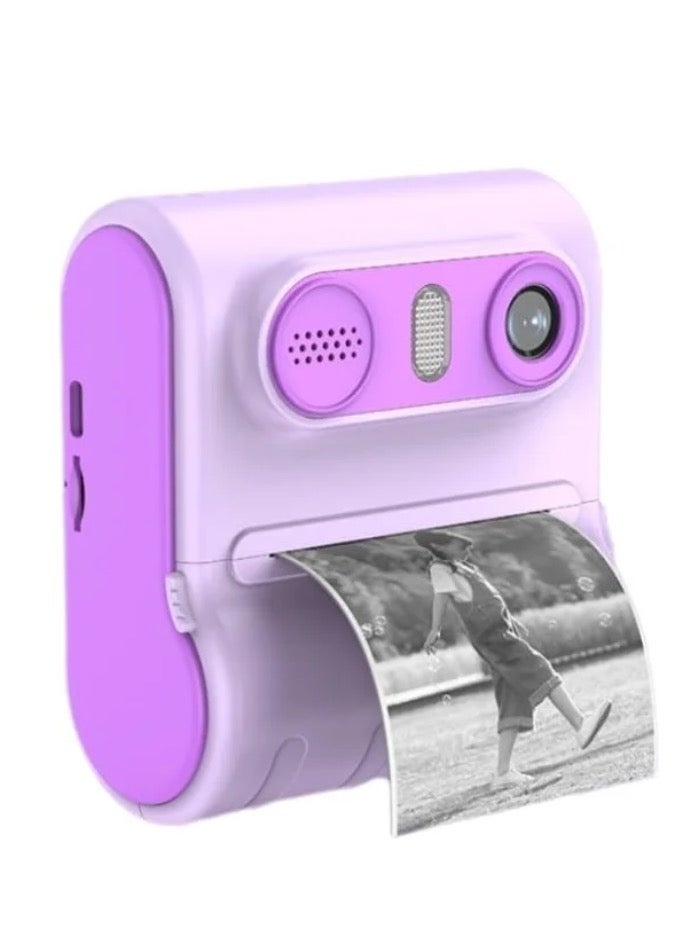 Generic Kids Instant Print Camera | 1080P HD Video Camera for Toddlers | 2.4" Screen with Thermal Printer | Includes 3 Rolls Photo Paper | Portable Selfie Toy for Boys & Girls | Birthday & Travel Gift  - Image 1