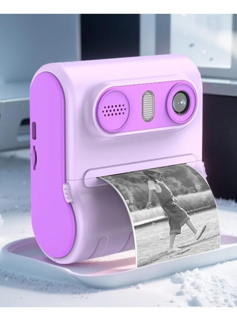 Generic Kids Instant Print Camera | 1080P HD Video Camera for Toddlers | 2.4" Screen with Thermal Printer | Includes 3 Rolls Photo Paper | Portable Selfie Toy for Boys & Girls | Birthday & Travel Gift  - Image 4