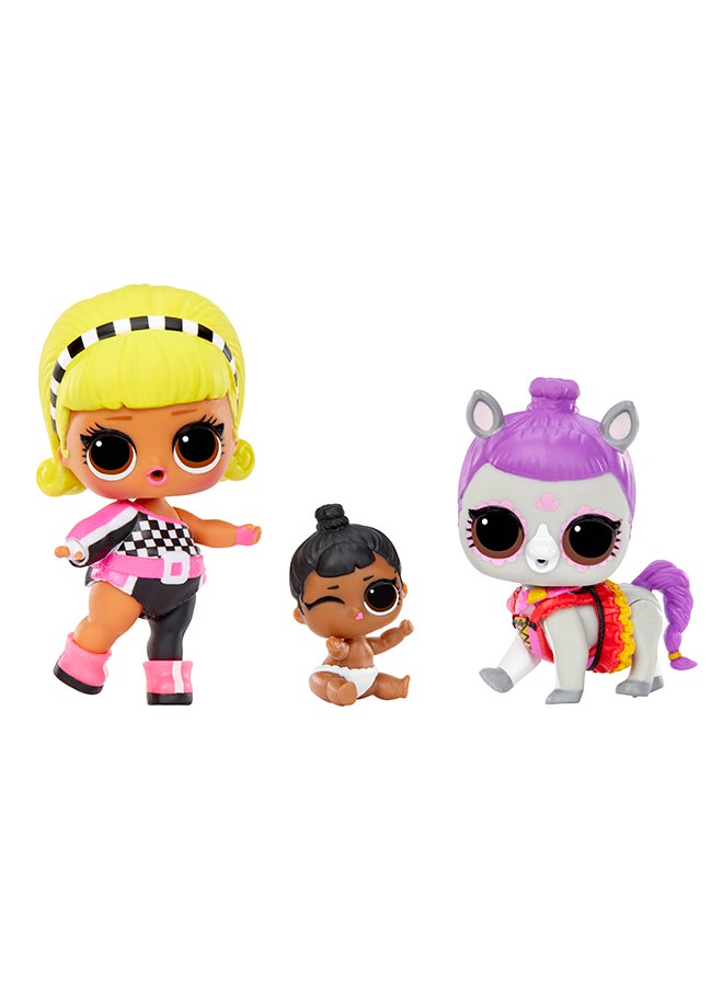 L.O.L. SURPRISE! سباق توت / حيوان أليف / أخت - سباق رود + أماني الأرنب + عظمة الصغيرة لها ، عبوة من 3 ، هدية رائعة للأطفال من الفتيات والأولاد أعمار 4 5 6+ سنوات - Image 2