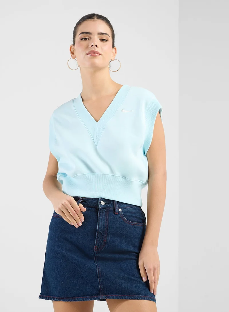 Phoenix Fleece Cropped Top