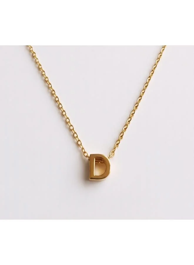 روفو Initial D Pendant Necklace