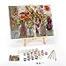 Ledgebay DIY Paint by Numbers Kit for Adults Framed Canvas Beginner to Advanced Paint by Numbers Kit Kits Include Acrylic Paint Set Brushes  Tabletop Easel October 12 x 16 Framed - Image 4