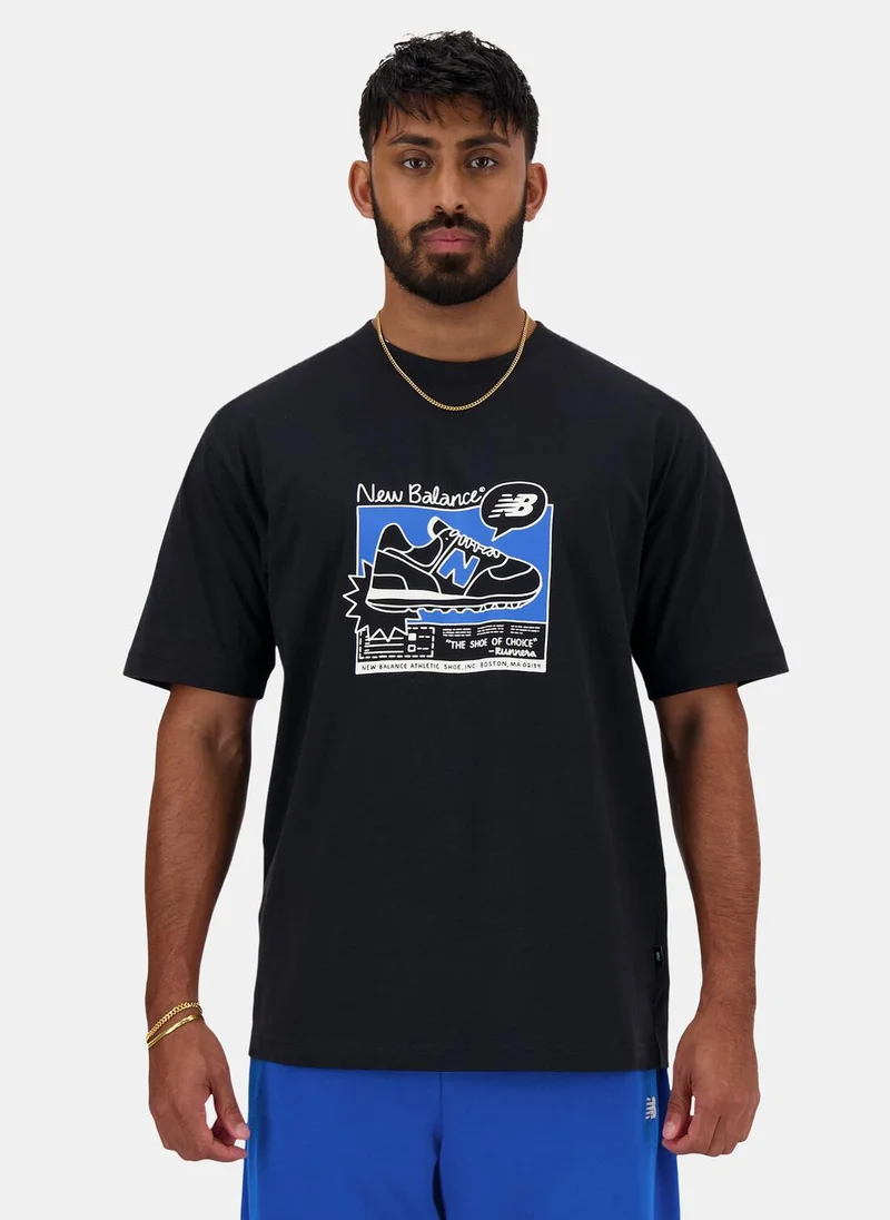 نيو بالانس Men's Advert Graphics T-Shirt
