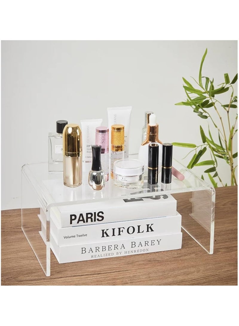 TPGP Acrylic Transparent Storage Platform, Suitable for laptops, Small Art Decorations, Leg stools, Shoe Changing stools - Image 1