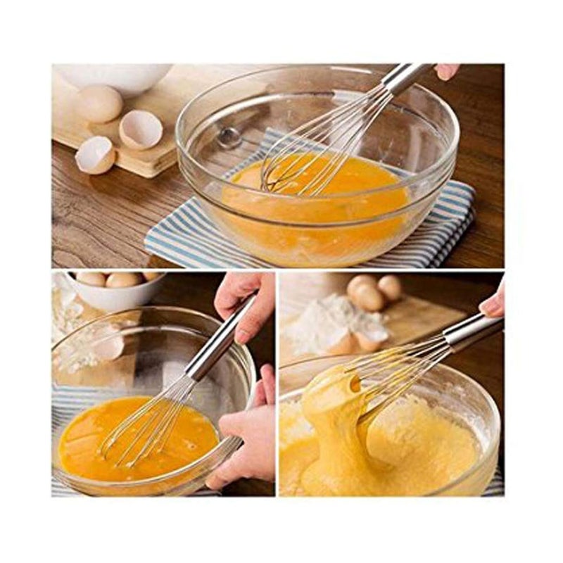 IDEAL PRIME Rust Proof Stainless Steel Potato Masher Pizza Cutter Whisk Kitchen Items Durable Steel Pav Bhaji Maker Pizza Cutting Wheel Egg Beater Mixer Kitchen Tools Pack of 3 - Image 4