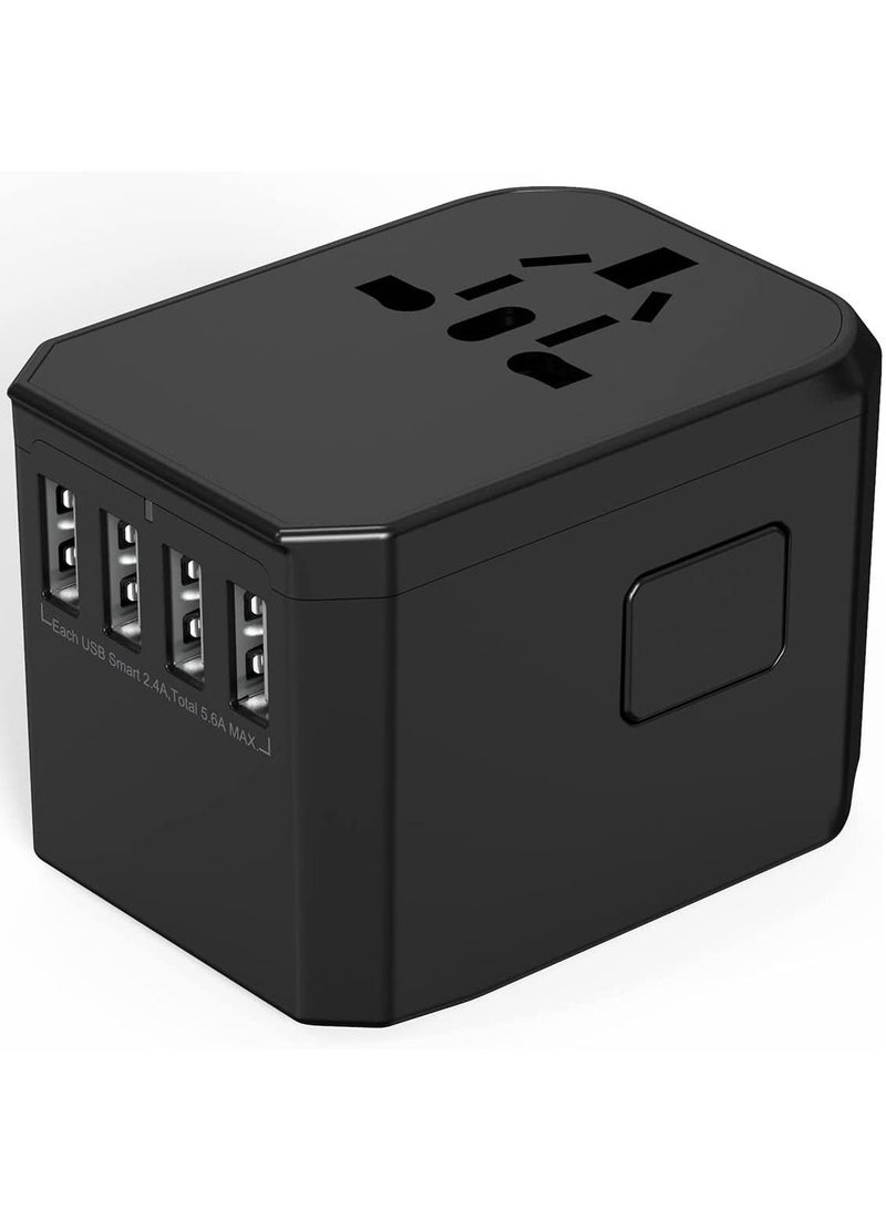 Universal Travel Adapter with 4 Ultra-Fast USB Port and 1 Ultra-Fast USB Type C Port and Power Socket Worldwide Plugs UK EU US AU Auto Switch - Image 3