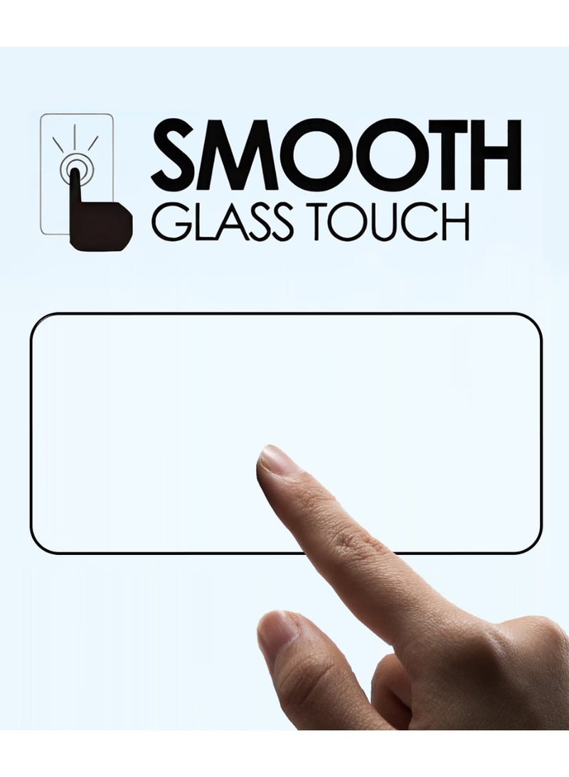 Yunpy [2+1 Packs] for Huawei Nova 15 Max Tempered Glass Screen Protector with Camera Lens Film , Including 2 Pack Front Glass and 1 Pack Camera Lens Film, 9H Hardness HD Clear Anti-Scratch Anti-Fingerprint Bubble-Free Case Friendly Screen Protector - Image 4