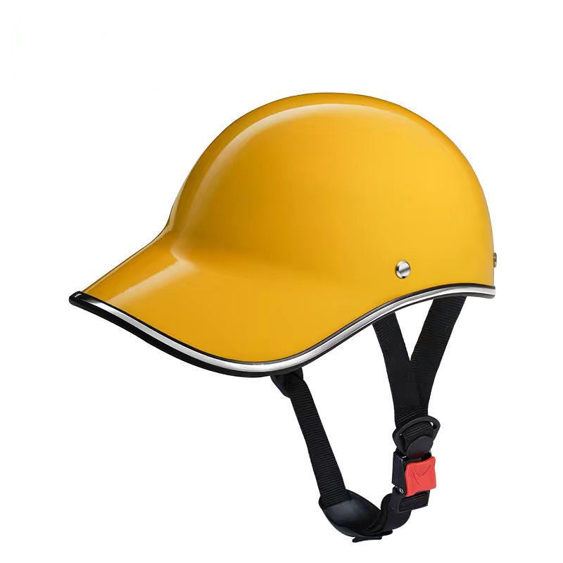 Generic Unisex Breathable Helmet Summer Visor Cap Yellow 