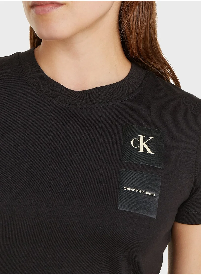 Calvin Klein Jeans Crew Neck Logo T-Shirt