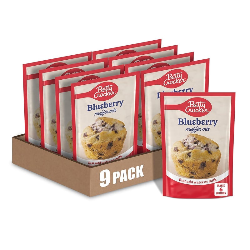 Betty Crocker Blueberry Muffin Mix 65 oz Pack of 9 - Image 3