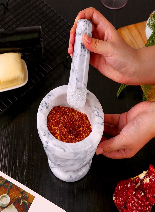 SIPARUI Marble Replacement Pestle 5.3inch Only Polished Stone Pestle (Mortar is not Included)(Light Gray White) - Image 5