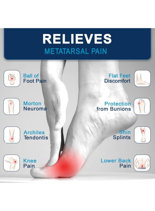 Footlogics Full-Length Orthotic Shoe Insoles with Built-in Raise for Ball of Foot Pain, Morton's Neuroma, Flat Feet - Metatarsalgia, Pair (Large) - Image 3