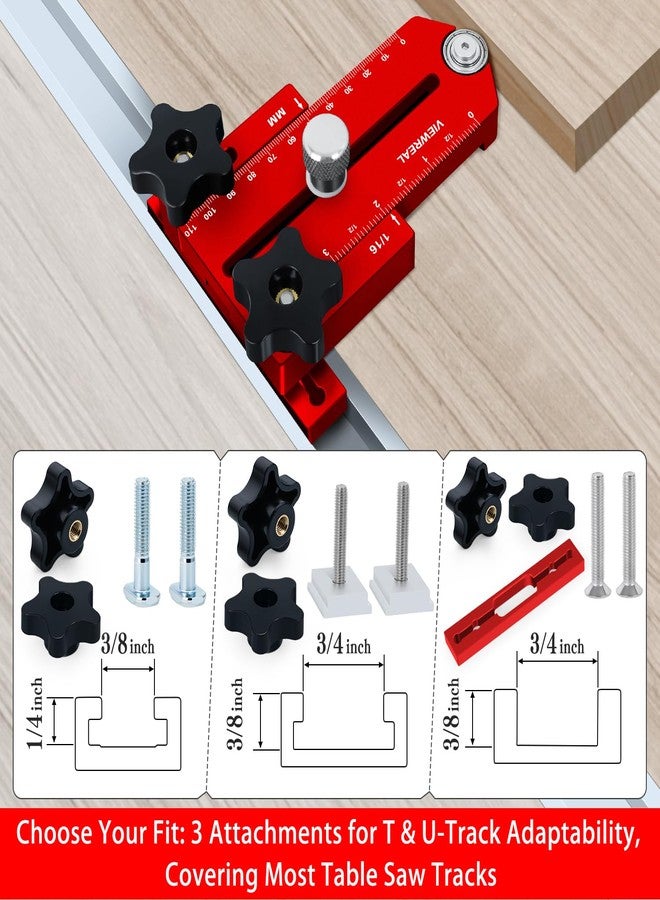 ViewReal Thin Rip Jig for Table Saw - Extended Fence Guide Accessory Compatible with Router Tables and Saw Systems, Ideal for Cutting Repetitive Narrow Strips - Image 2