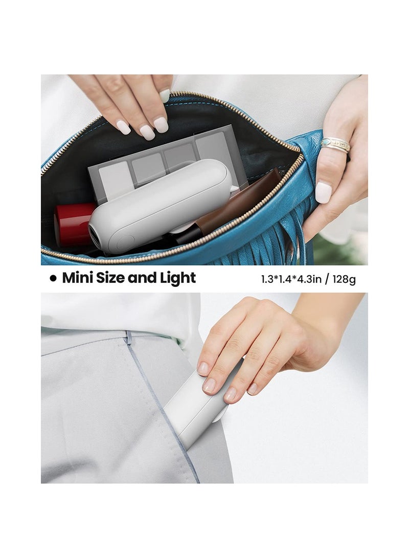 fantasize Handheld Mini Fan, 3 IN 1 Hand Fan, 1500mAh Battery Operated 14-21 hours, USB Rechargeable Foldable Fan, Quiet Personal Fan with Power Bank, Travel For Women, Outdoor - Image 2