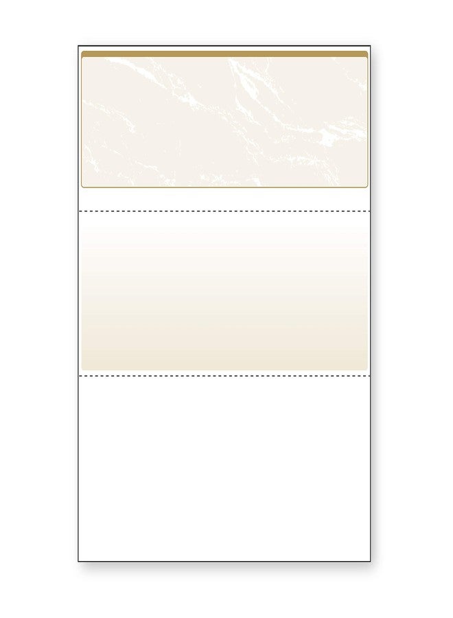 DocuGard Standard Gold Marble Top High Security Check Paper - QuickBooks & Laser/Inkjet Printer Compatible - 11 Security Features - 500 Blank Business Checks (04505) - Image 1