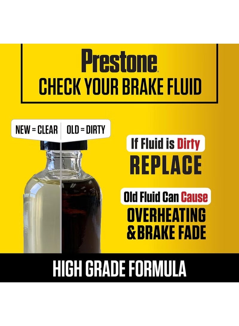 بريستون سائل الفرامل الاصطناعي Prestone DOT 3 (12 أونصة) - 354 مل - Image 4