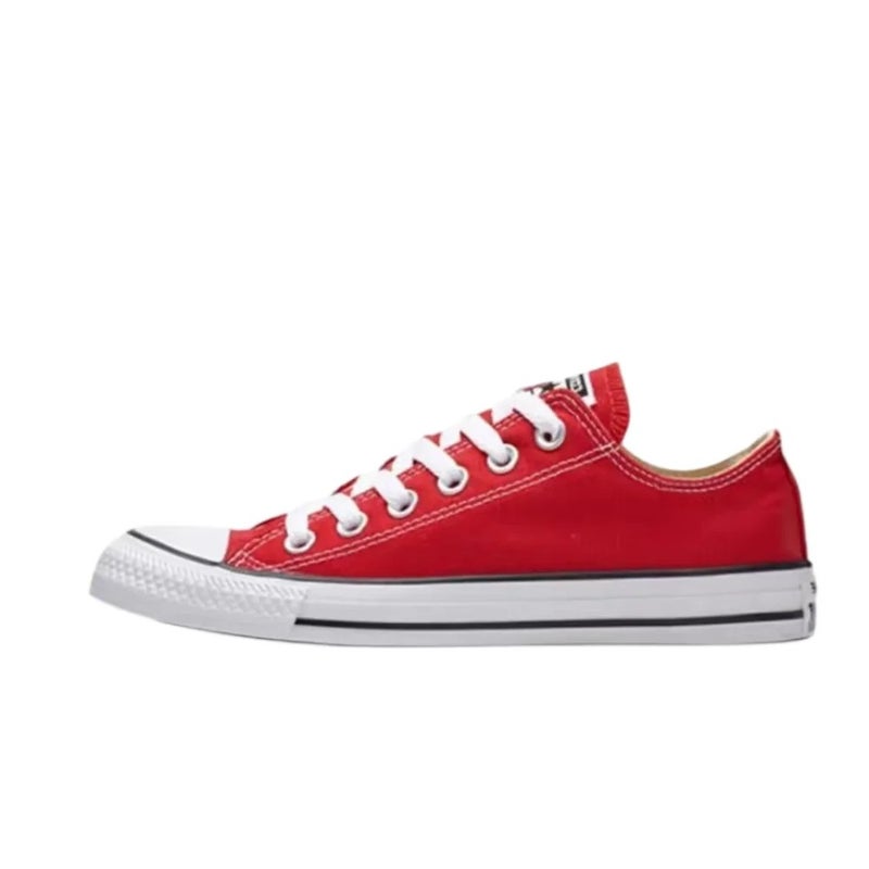 Converse Chuck Taylor All Star Unisex Red Low-Top Canvas Sneakers – Retro Durable Breathable Sole & Lightweight Comfort 101007 - Image 1