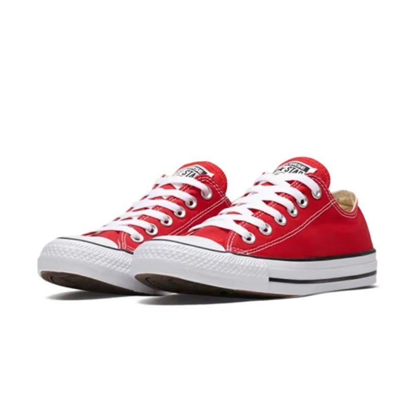 Converse Chuck Taylor All Star Unisex Red Low-Top Canvas Sneakers – Retro Durable Breathable Sole & Lightweight Comfort 101007 - Image 4
