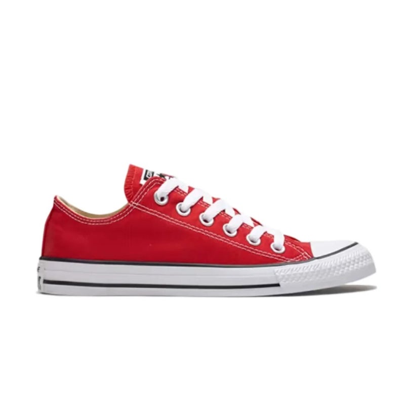 Converse Chuck Taylor All Star Unisex Red Low-Top Canvas Sneakers – Retro Durable Breathable Sole & Lightweight Comfort 101007 - Image 3