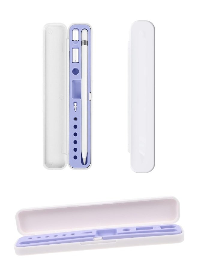 شيبشيب - حقيبة حمل متوافقة مع قلم Apple Pencil الجيل الثاني والجيل الأول وسلسلة Samsung Galaxy S-Pen، تتكون حافظة القلم الرصاص من غلاف صلب من البولي كربونات وجزء داخلي من السيليكون الناعم - Image 1
