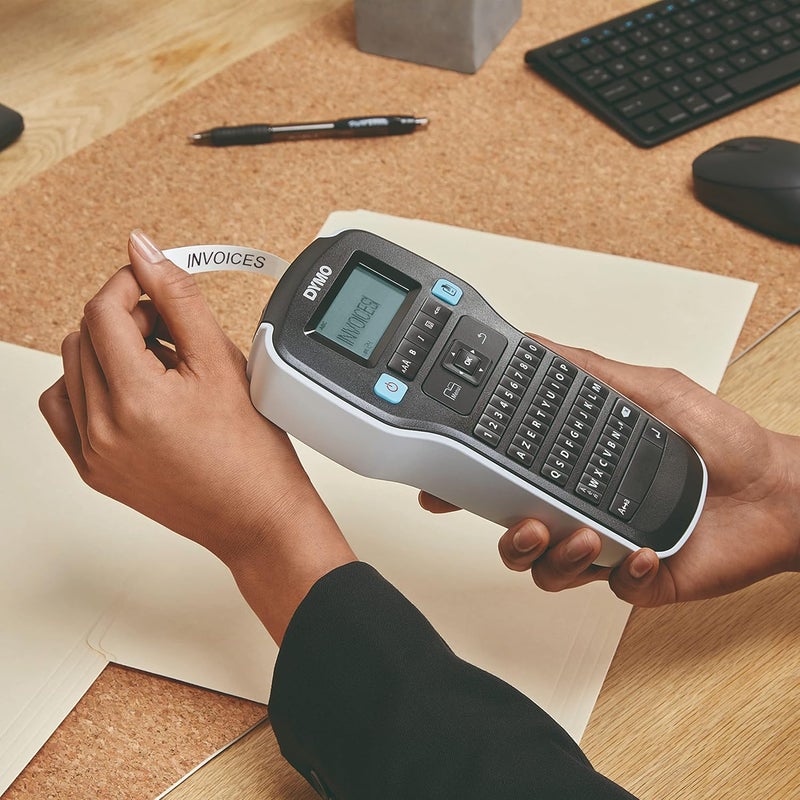 Dymo Label Maker LabelManager 160 Portable Label Maker, Easy-to-Use, One-Touch Smart Keys, QWERTY Keyboard, Large Display, for Home & Office Organization, Black - Image 3