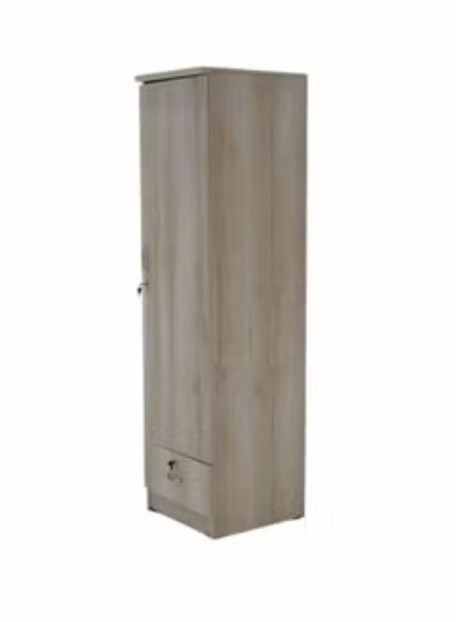 ALWASIT HOME 1 Door Wooden Wardrobe Cabinet Cupboard With Drawer Lock Keys - Image 1