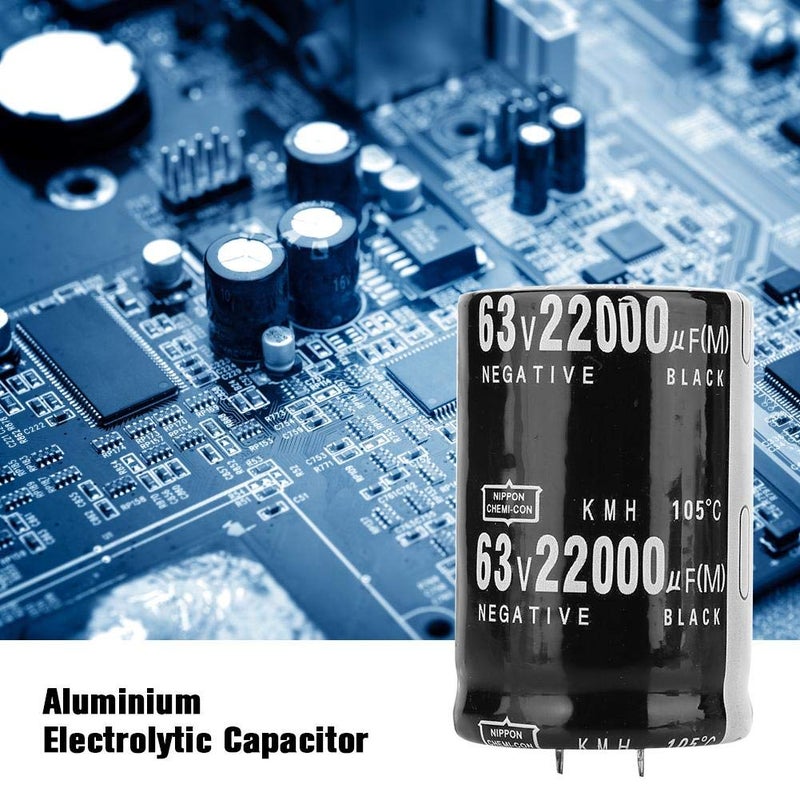 klarako Aluminium Electrolytic Capacitor 63V 22000μF 105 Standard (SN) Terminal 35x50mm Capacitor - Image 4