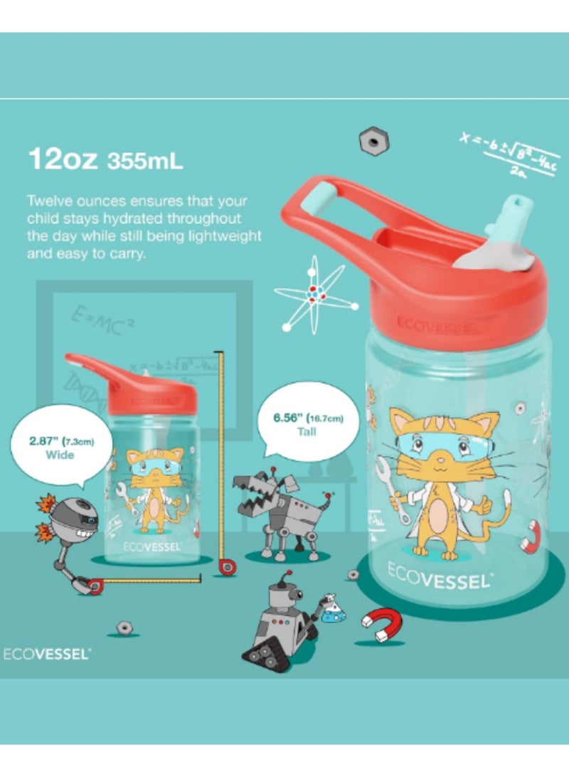إكو فيسل زجاجة مياه سبلاش للأطفال 12 أونصة 370 مل - Image 2