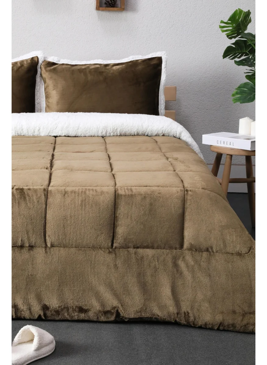 Favora Comforter Single Blanket Set - Brown