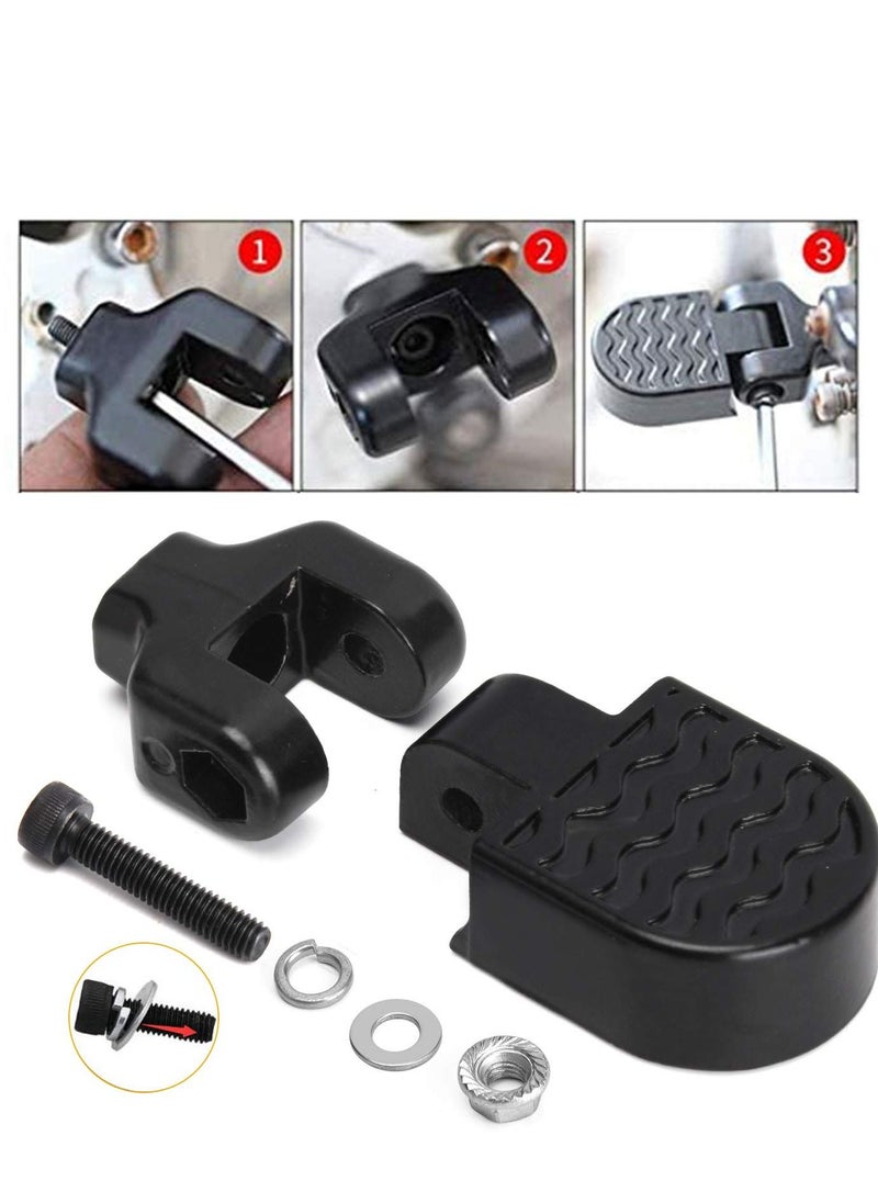 SYOSI 1 Pair Mini Bike Rear Pedals, Non slip Bicycle Pedals, 3.1x1.6 inch 8x4cm Light Aluminum Alloy Manufacturing Interface, Foldable Bicycle, Foot Plates Pedals for Folding Mountain Bike  - Image 5