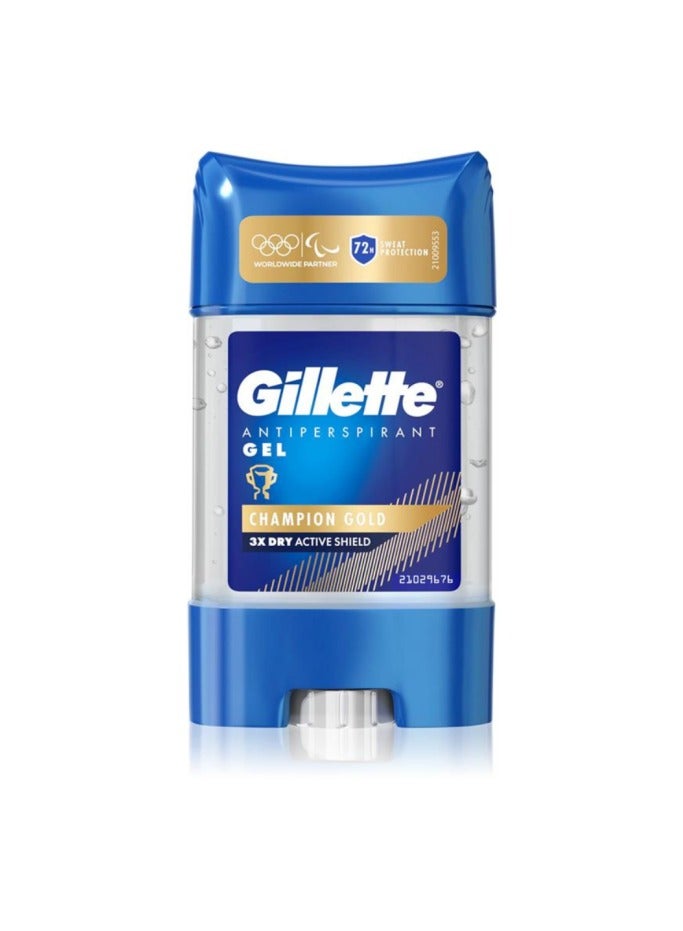 Gillette جيل شيفت بطل الذهب للرجال جل مضاد للتعرق 70 مل - Image 1