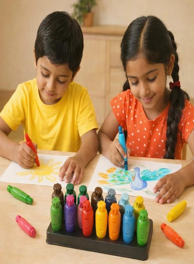 Look Mumma Carrot-Shaped Crayons (12) - Image 2