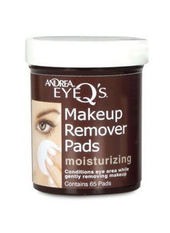 Andrea Andrea Eye Q's Eye Make Up Remover, Eye Q's Moisturizing, 65 pads 