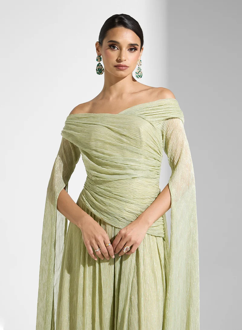 Namshi x Off-Shoulder Sheen Dress