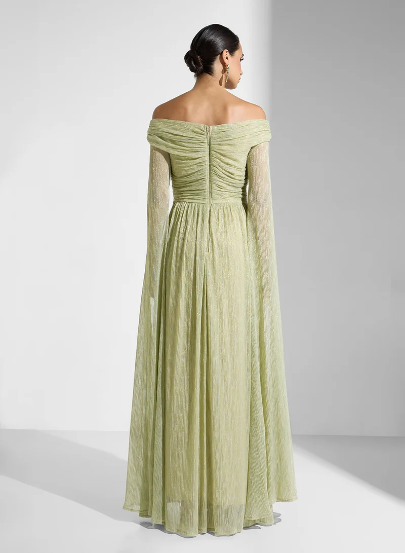 Namshi x Off-Shoulder Sheen Dress