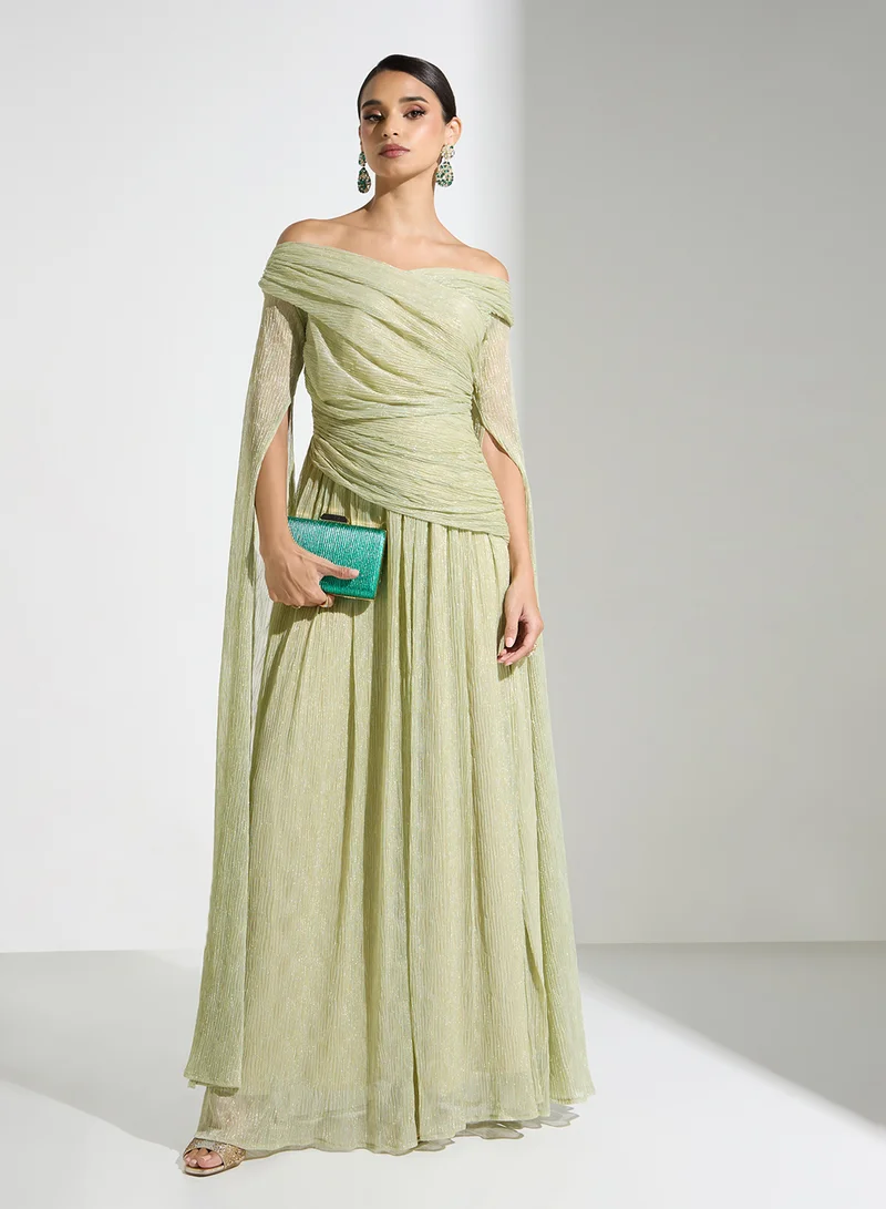 Namshi x Off-Shoulder Sheen Dress