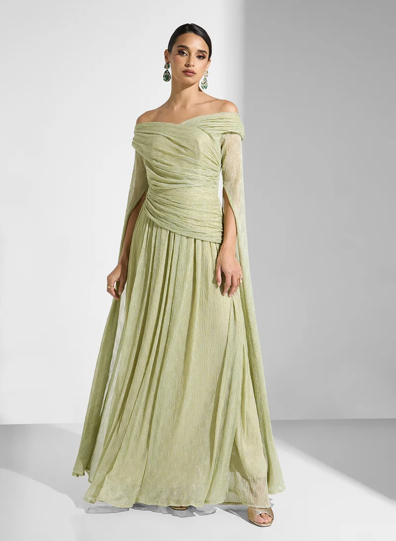 Namshi x Off-Shoulder Sheen Dress