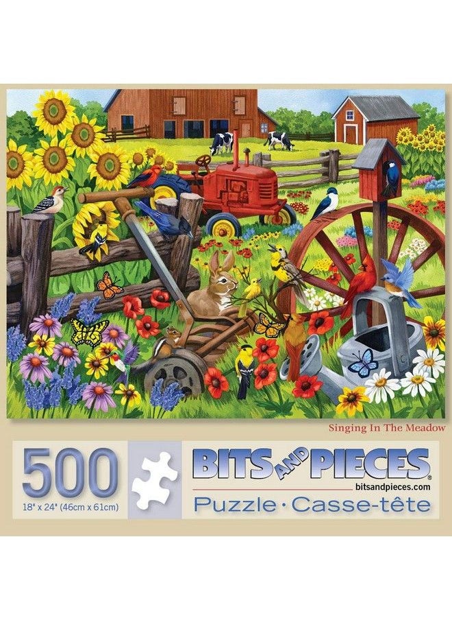 Bits and Pieces 500 Piece Jigsaw Puzzles For Adults Value Set Of Three (3) Farm And Animal Jigsaws By Artist Nancy Wernersbach 18" X 24"  - Image 5
