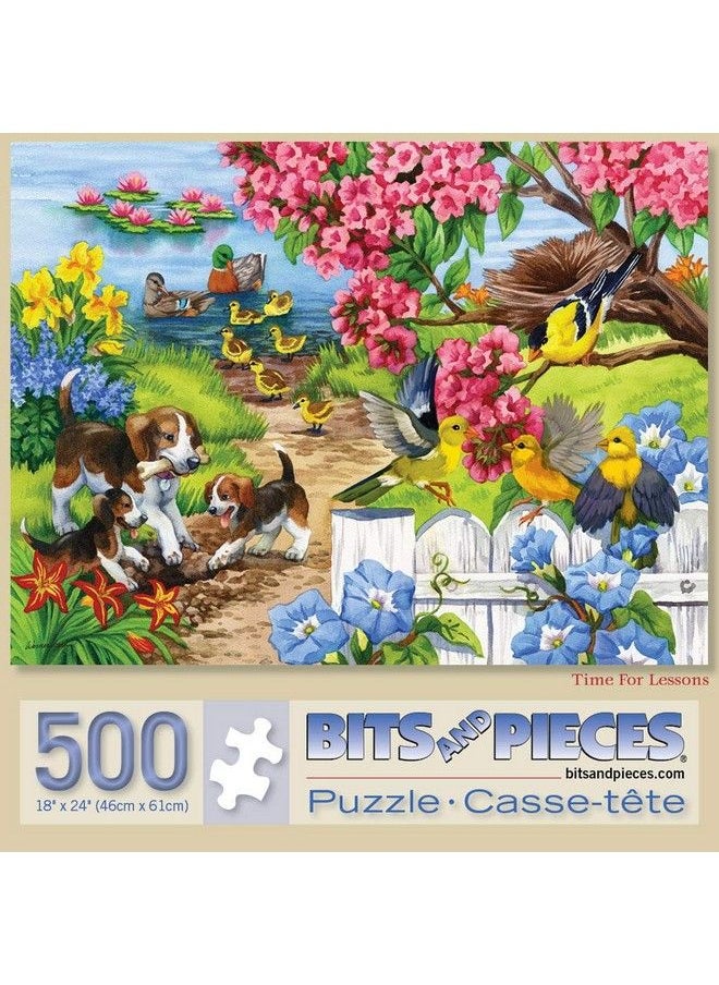 Bits and Pieces 500 Piece Jigsaw Puzzles For Adults Value Set Of Three (3) Farm And Animal Jigsaws By Artist Nancy Wernersbach 18" X 24"  - Image 4