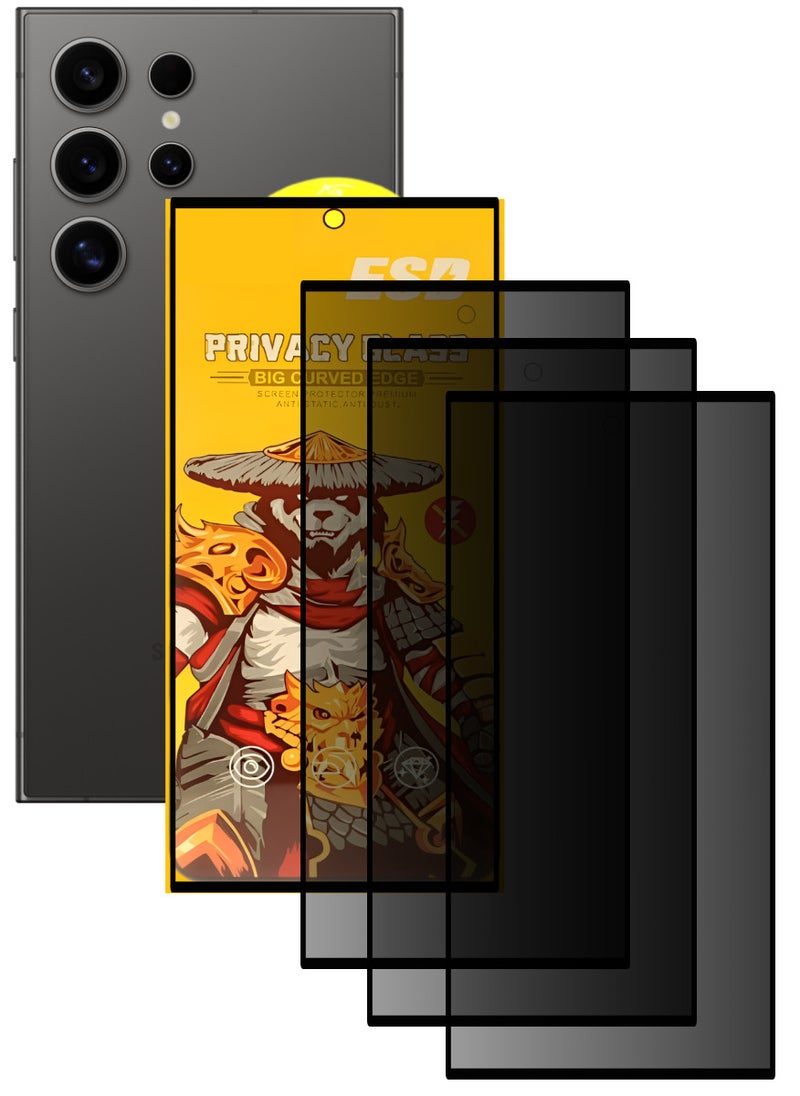 اي اس دي ثلاث قطع، واقي شاشة عالي الجودة لهاتف آسامسونج جالاكسي S24 الترا - Image 1