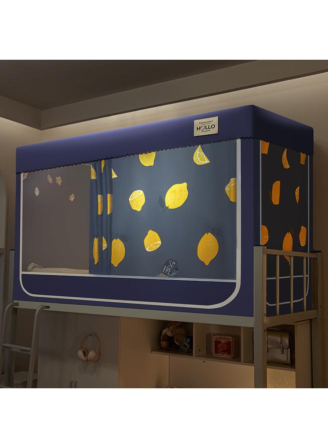 Bluejw Bed Curtain Mosquito Net Dormitory Shading Integrated Upper Bed Lower Bed Universal College Students' Dormitory All-inclusive Enclosed Essential Bed Curtain - Image 1