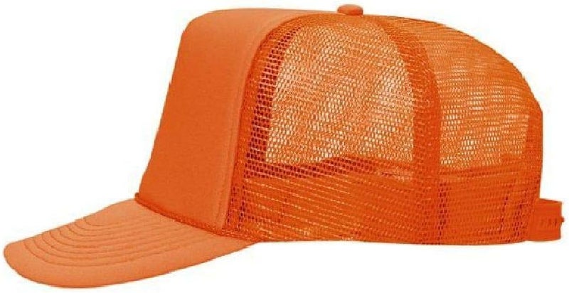 OTTO Polyester Foam Front 5 Panel High Crown Mesh Back Trucker Hat - Image 5