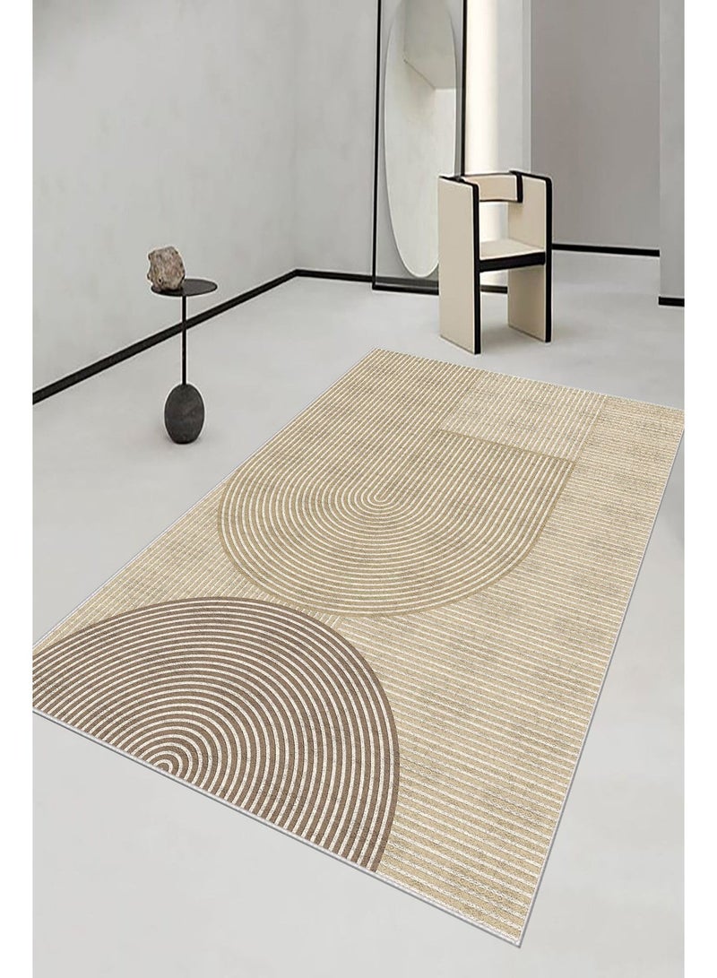 Modern 3D Design Carpet Alternative - 160x230 cm - Anti-Slip Backing - Washable Area Rug - Image 2