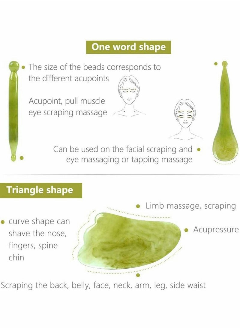 Gua Sha Scraping Massage Tool,  7 in 1 Chinese Gua Sha Kit for Facial Neck Arms Body Legs Back
