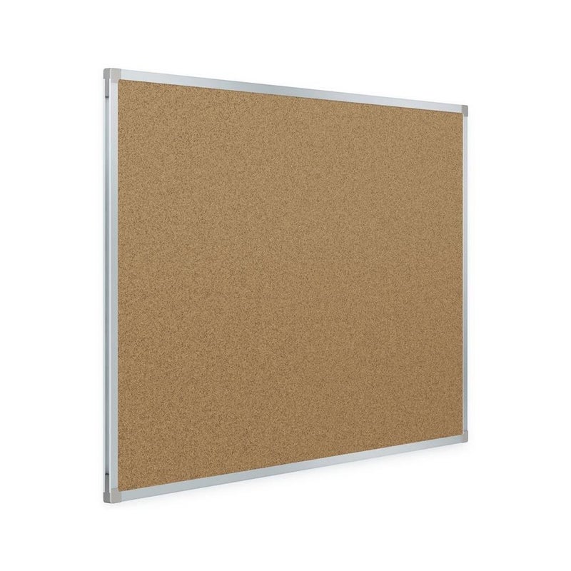 Mead Classic Cork Bulletin Board, 24" x 18", Corkboard, Aluminum Frame (85360) - Image 1