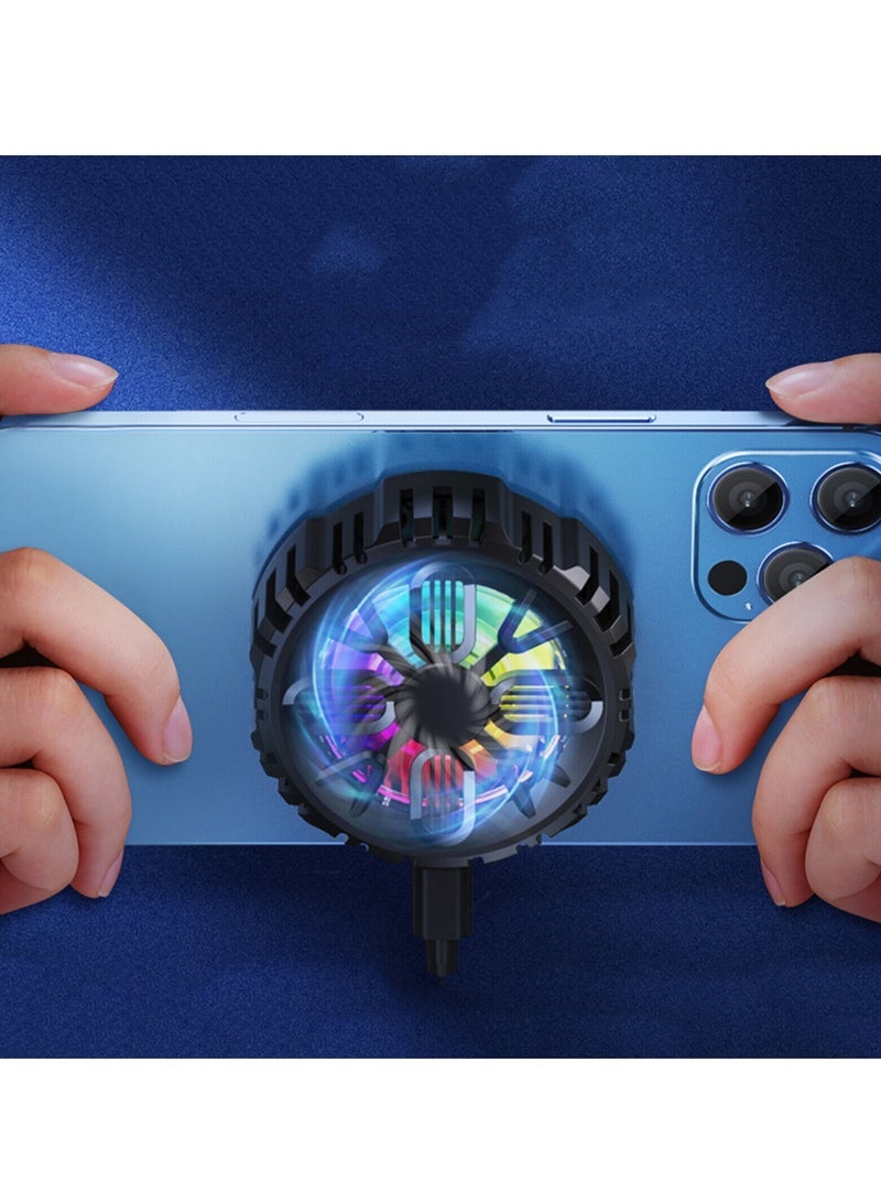 Gravity Wireless Portable Mobile Phone Radiator Cooling Fan Magnetic Absorption Semiconductor Fast Cooling Fan For Mobile Phone And Tablet - Image 2