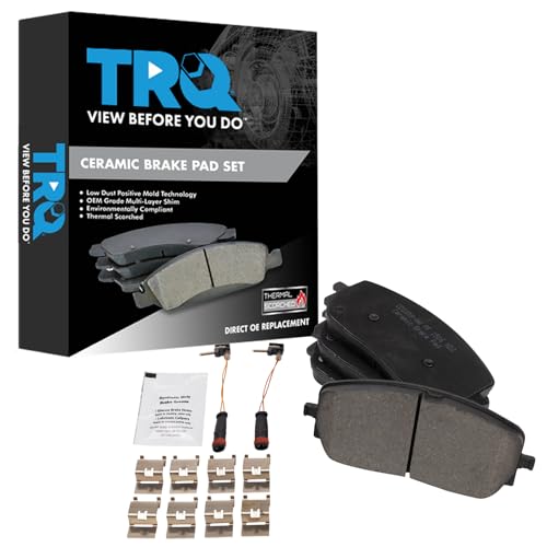 TRQ Front Brake Pads Ceramic Compatible with 2020-2022 Mercedes-Benz CLA250 GLA250 GLE350 - Image 2