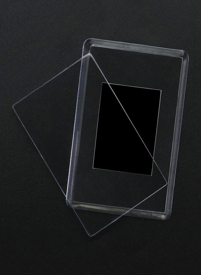 QWORK 20Pcs Small Magnetic Photo Frame for 2.75" x 1.75" Photos, Blank Acrylic Photo Frame for Refrigerator and Family Gifts - Image 3